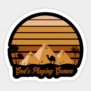 God's Playing Games Sticker